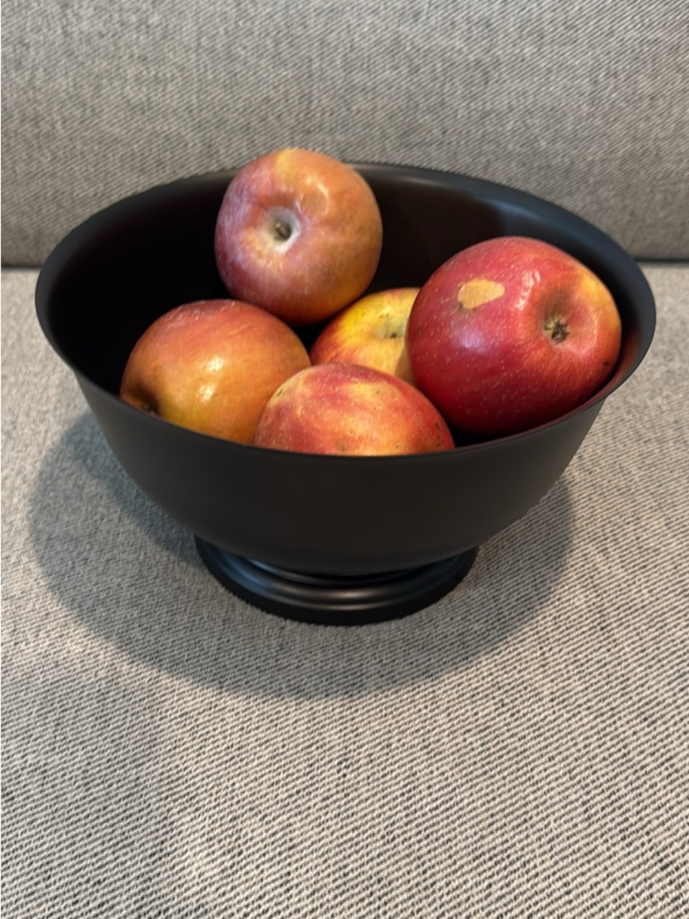 Matte Black/Dark Bronze Decorative Metal Pedestal Bowl